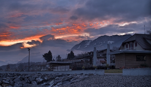 Mountain snow winter cloud Photo