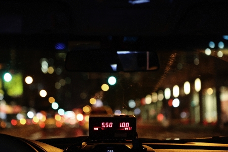 Photo Lumière nuit taxi véhicule