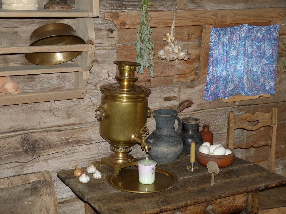 Table wood farm antique