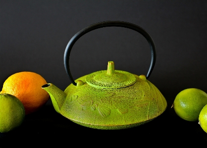 Fruit glass teapot pot Photo