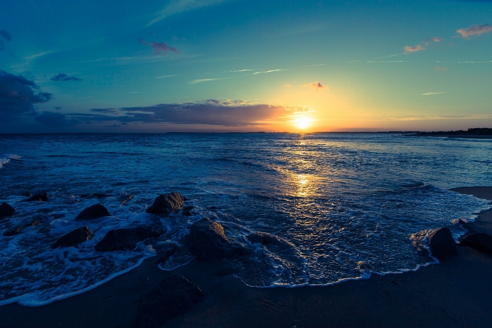 Pantai lanskap laut pesisir