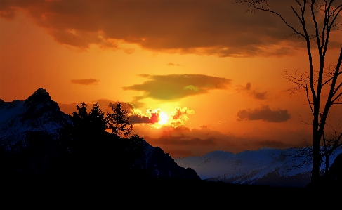 Landscape nature mountain cloud Photo