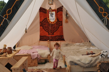 Child tent art temple Photo