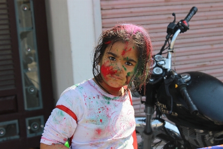 Girl smile cheerful festival Photo