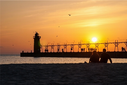 Man beach sea coast Photo