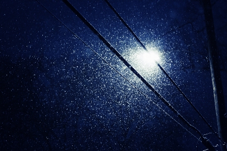 Snow light sky street Photo