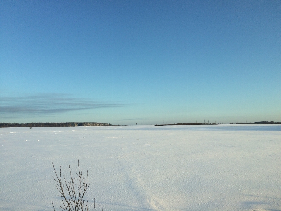 Morze horyzont bagno
 śnieg