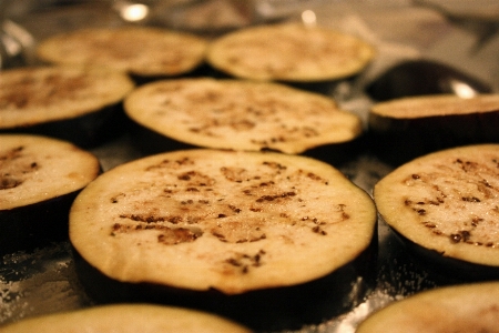 紫 皿 食べ物 材料
 写真