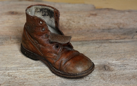 Shoe wood leather antique Photo