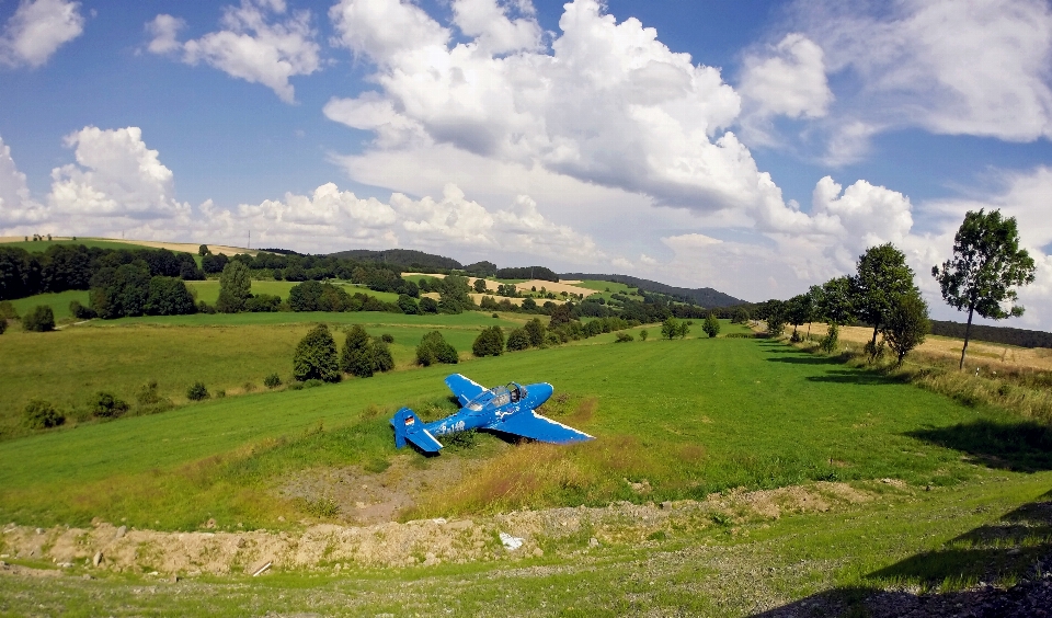 Landschaft natur gras berg