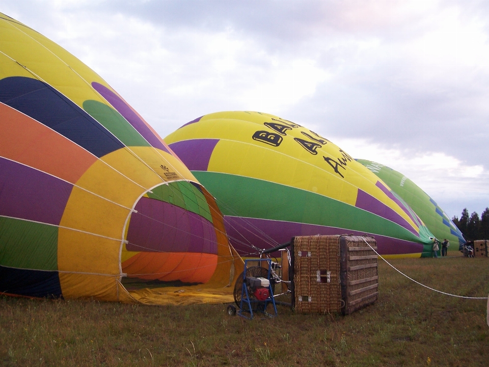 Skrzydło balon na gorące powietrze samolot