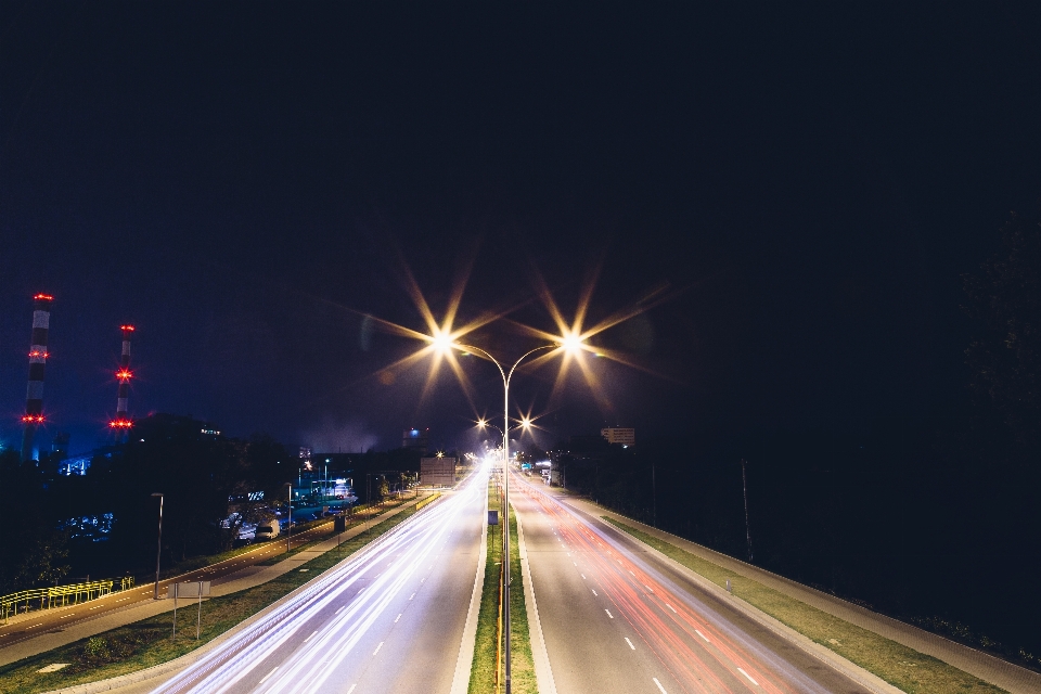 Light road traffic street