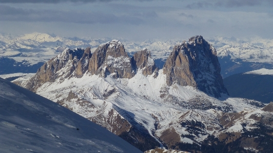 Mountain snow winter adventure Photo