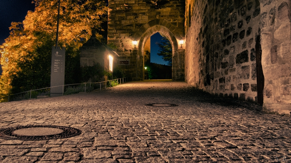 Lumière route rue nuit