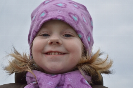 Person girl purple portrait Photo