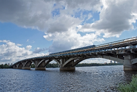 Bridge river transport reflection Photo