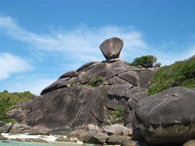 Sea coast rock island Photo