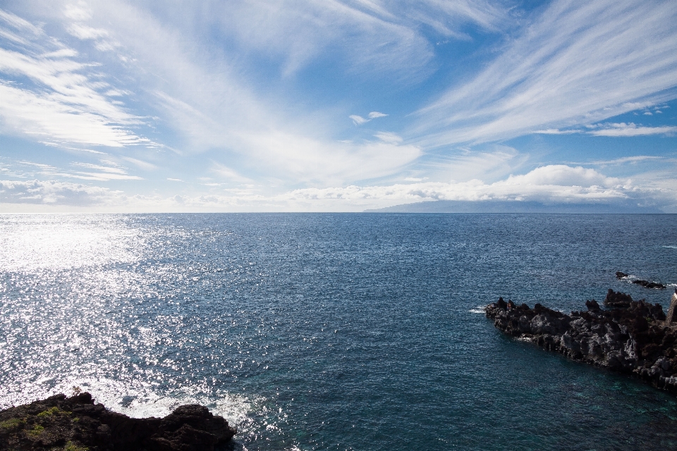 Sea coast water rock