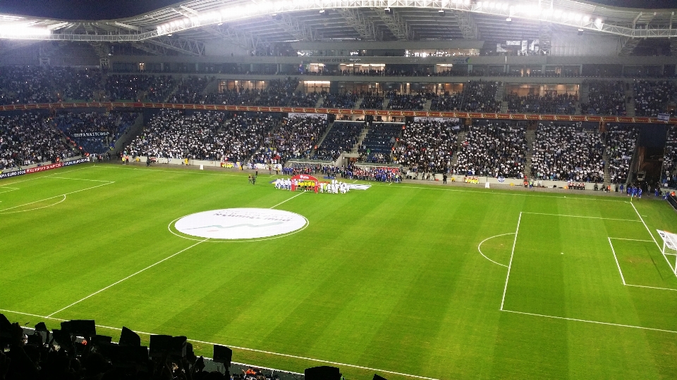 Estrutura futebol estádio jogador