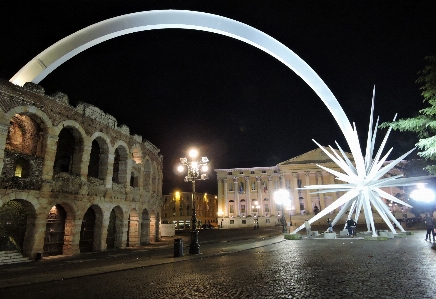 Light architecture night monument Photo