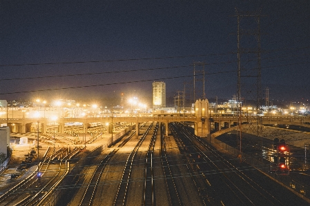 Light track railway railroad Photo