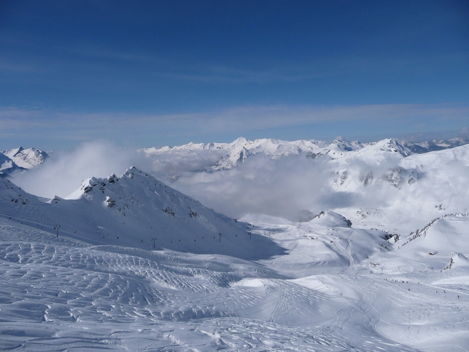 景观 山 雪 冬天