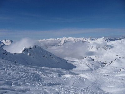 景观 山 雪 冬天 照片