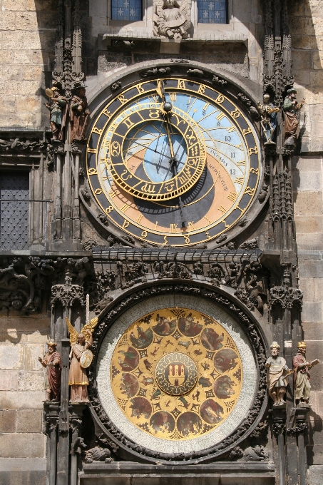 Relógio tempo catedral praga