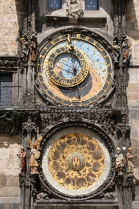 Clock time cathedral prague Photo