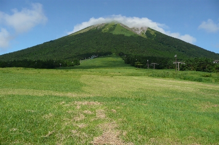 Foto Paisagem grama montanha campo