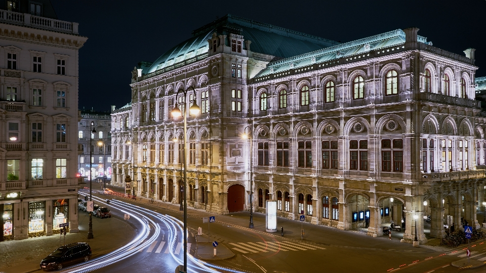 Architecture road street night