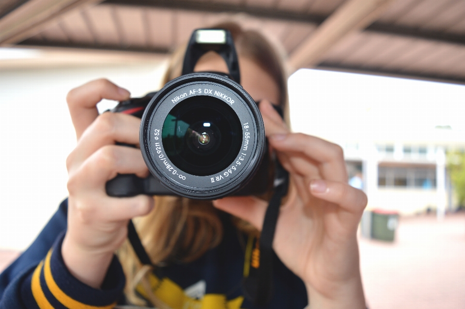 Main personne caméra la photographie