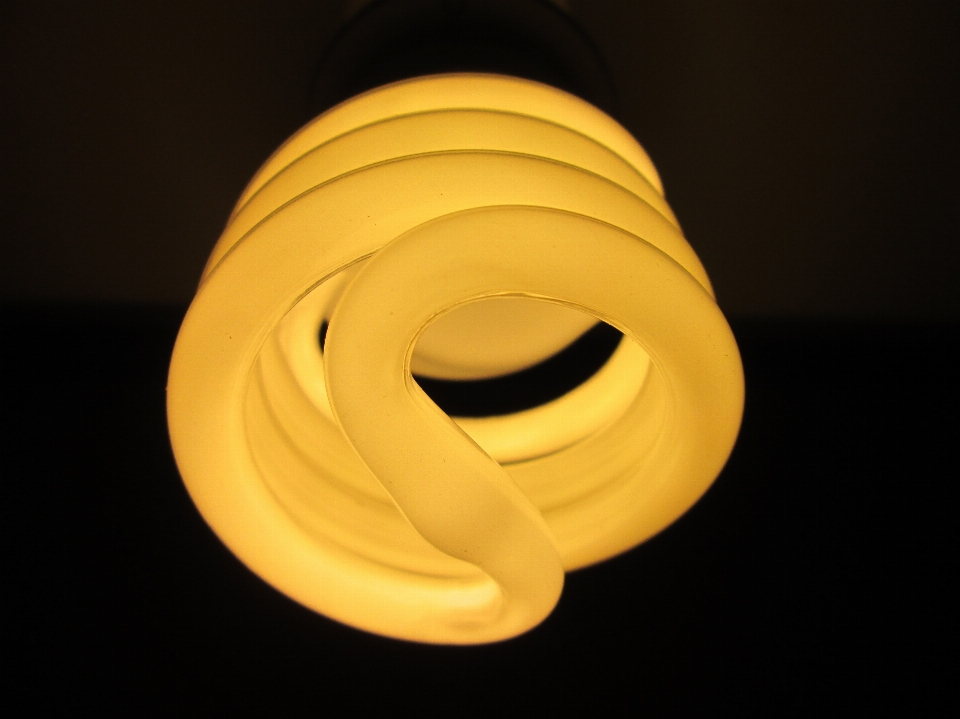 Luz espiral número lâmpada