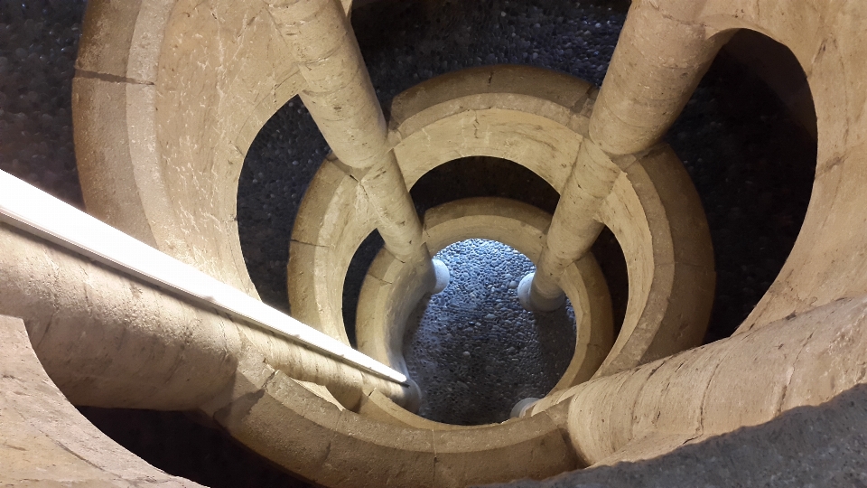 Architecture wood wheel spiral