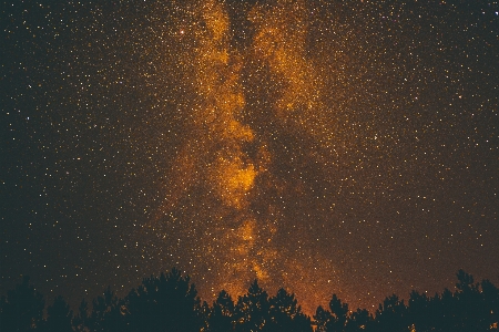 Foto Cielo noche estrella vía láctea
