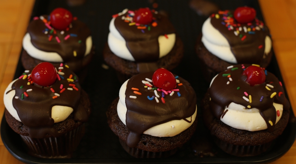 Dolce cibo cioccolato cupcake