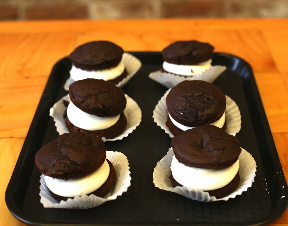 Doce comida chocolate bolinho