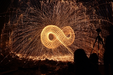 Creative light abstract night Photo