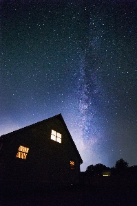 Silhouette light sky night Photo