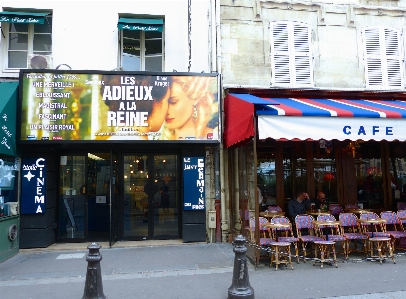 Pedestrian cafe road street Photo