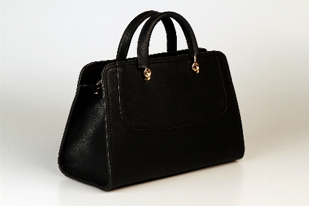 Leather bag black handbag Photo