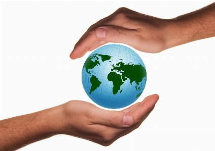 Hand globe world help Photo