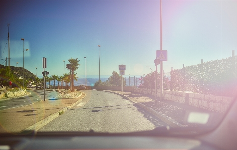 Sunset road street car Photo