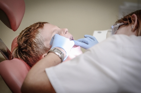 Person child mouth dentist Photo