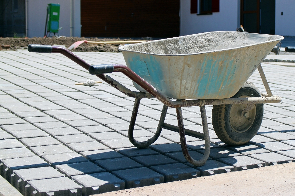 Work table wheel cart