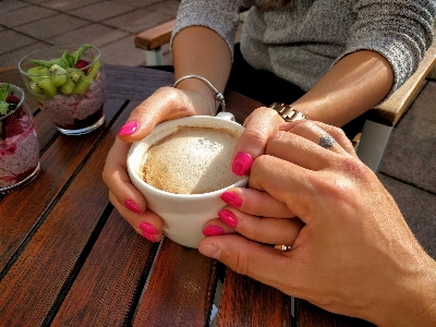 Hand table coffee people Photo