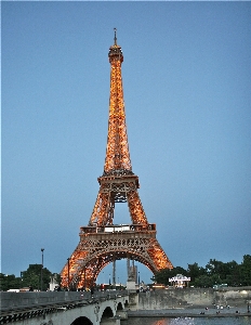 Sea eiffel tower paris monument Photo