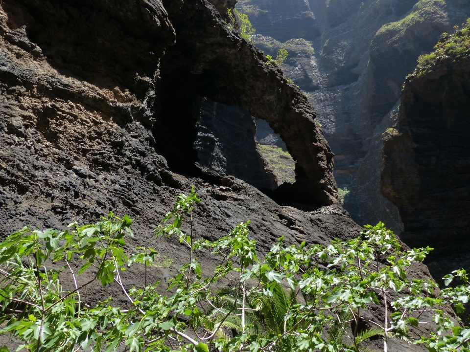 자연 rock 걷는 산