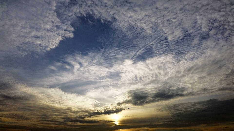 Mar horizonte nube cielo