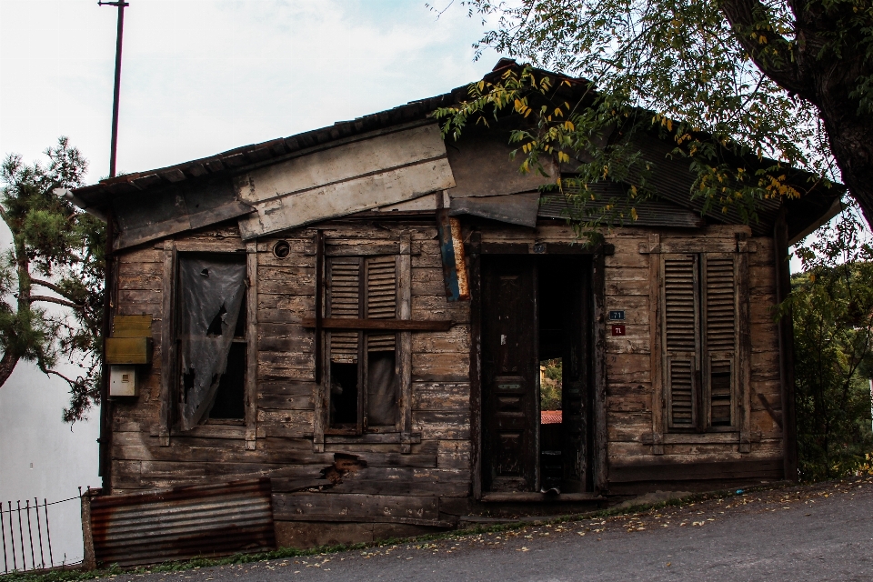 Die architektur holz straße haus